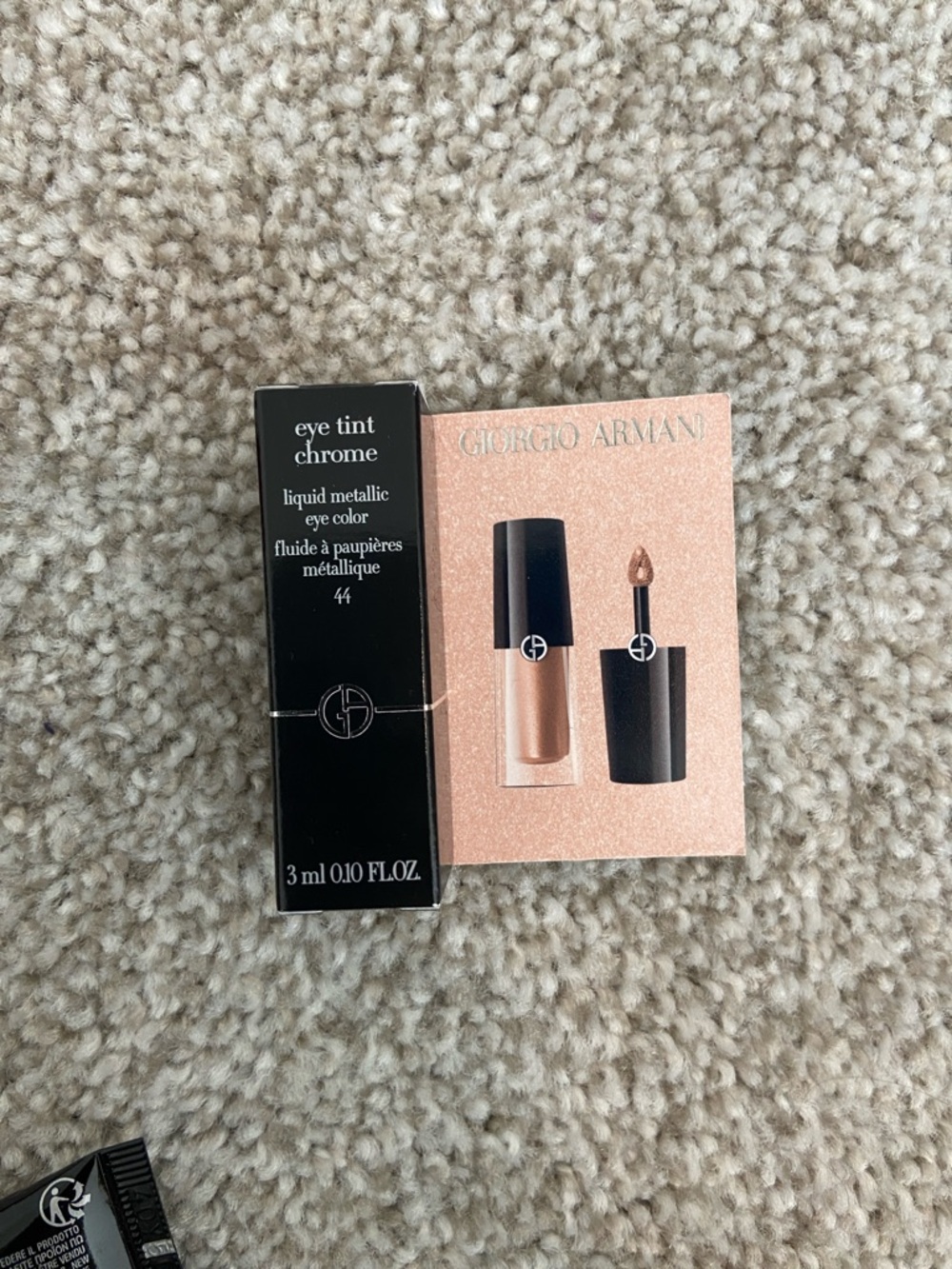 Giorgio Armani Bundle! Red & Black Logo Pouch Set, primer, eye cream, eye tint❤️ - Picture 10 of 12